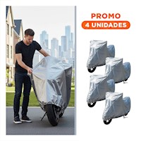Pack4 Cubiertas Ajustables para Moto Resistentes Y+Regalo Sticker